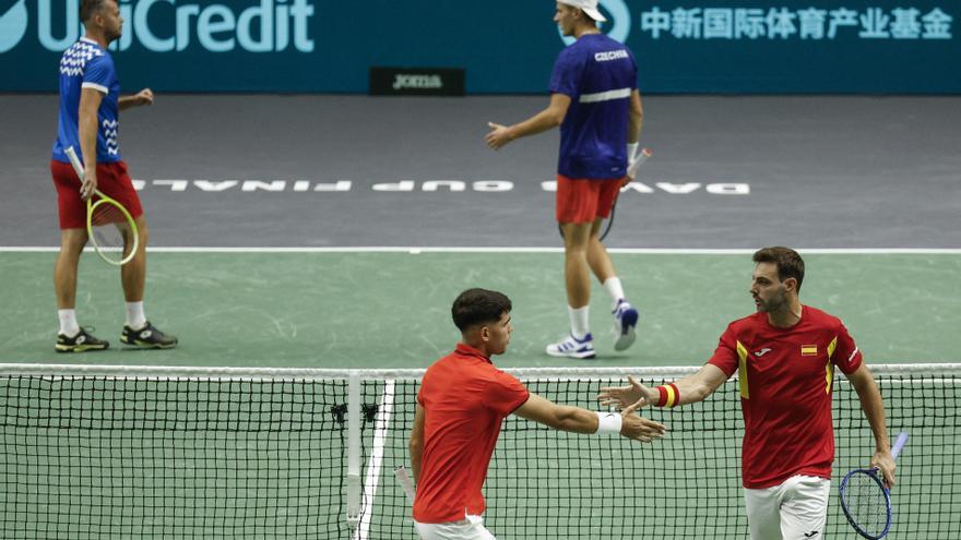 Partido de dobles República Checa - España de la Copa Davis, en imágenes