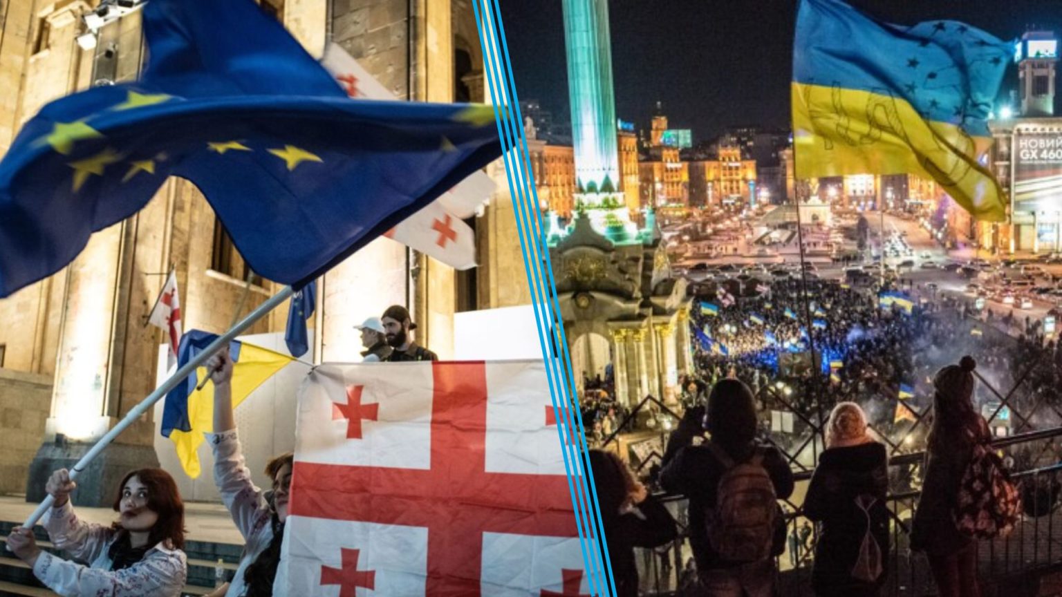 Georgia protests Ukraine euromaidan Russian empire