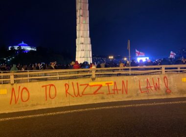 Georgia foreign agents law protests Tbilisi