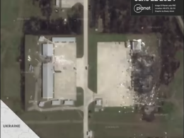 Ukrainian Navy reveals images of destroyed Shahed drone center in Russia