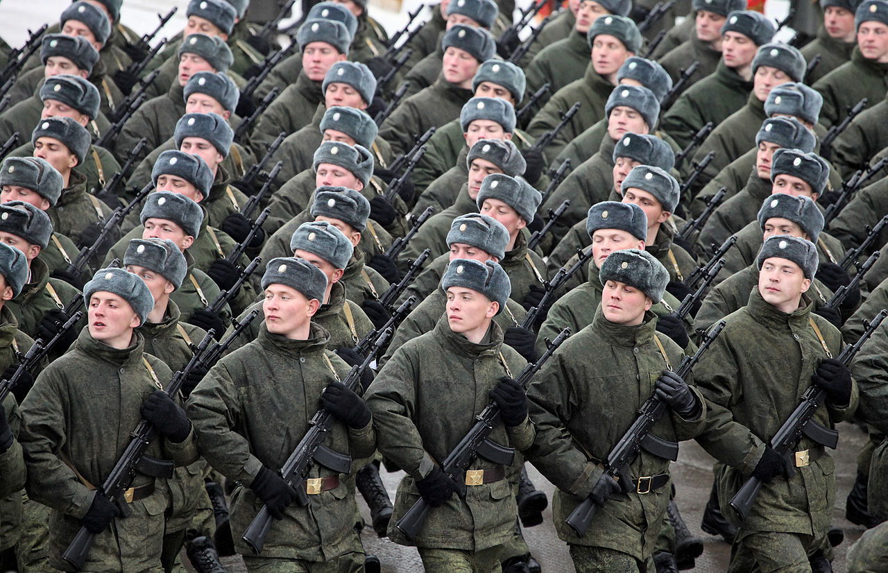 Russian soldiers, illustrative image. Photo via Wikimedia.