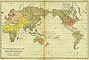 Mission-atlas zur Darstellung lts evangelischen Missionswerkes nach seinem gegenwartigen Bestande. <br>Calm & Stuttgart, 1886. (Aтлас Eвангилистских миссий по их современному состоянию).<br> Карта : Religionskarte der Edre mit angabe wichtigsten Evangelischen missionsgebiete(Карта религий Земли с показом важнейших евангилистских миссий).