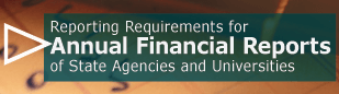 Reporting Requirements for Annual Financial Reports of State Agencies and Universities