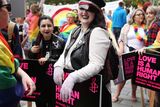 thumbnail: Pacemaker Press Belfast 06-08-2016: Belfast Pride Festival 2016.
Belfast awash with rainbow colours as the annual LGBT festival returns. Thousands of people take part in the annual Belfast Gay Pride event in Belfast city centre celebrating Northern Ireland's LGBT community. 
Picture By: Arthur Allison/Pacemaker Press.