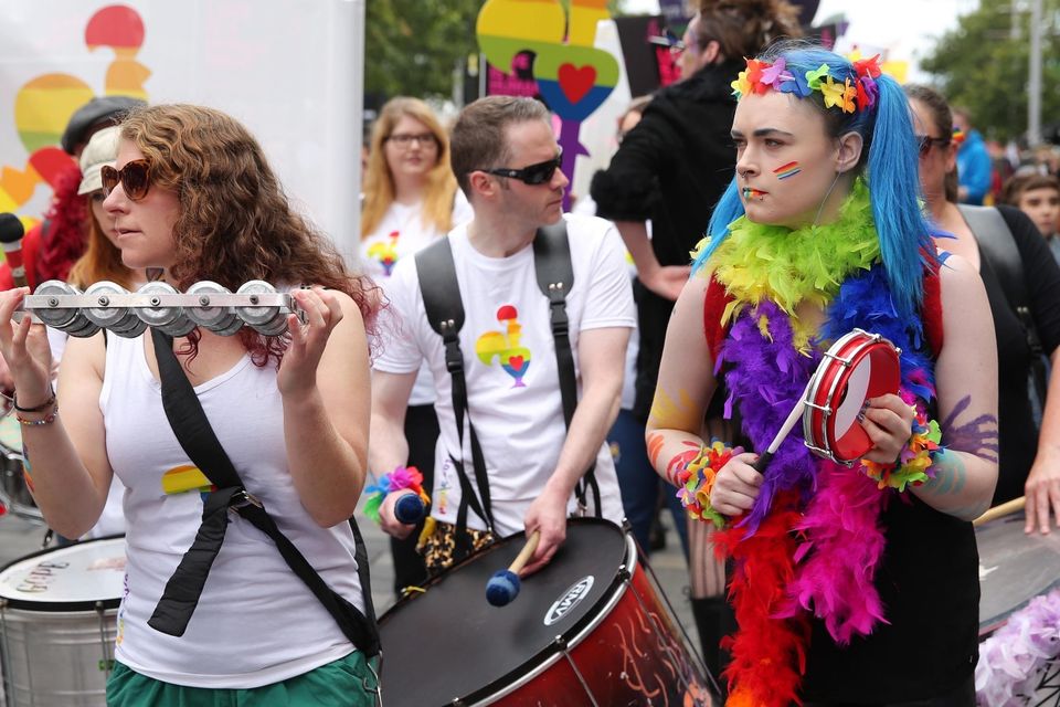 Press Eye - Belfast - Northern Ireland - 6th August 2016 

Belfast Pride Festival 2016

Thousands of people take part in the annual Belfast Gay Pride event in Belfast city centre celebrating Northern Ireland's LGBT community.

Photo by Kelvin Boyes / Press Eye