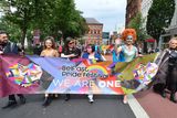 thumbnail: Pacemaker Press Belfast 06-08-2016: Belfast Pride Festival 2016.
Belfast awash with rainbow colours as the annual LGBT festival returns. Thousands of people take part in the annual Belfast Gay Pride event in Belfast city centre celebrating Northern Ireland's LGBT community. 
Picture By: Arthur Allison/Pacemaker Press.