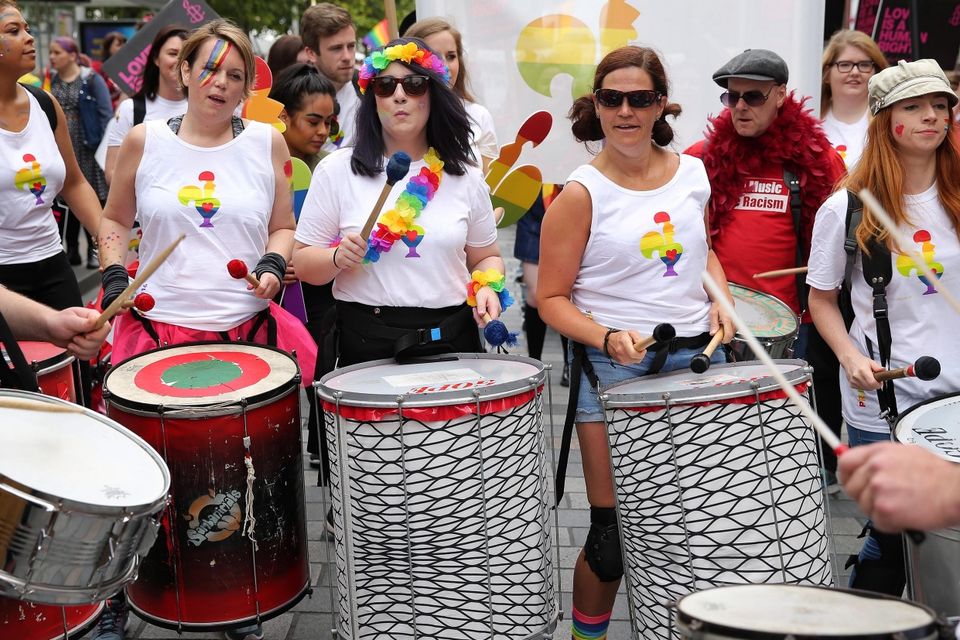 Belfast Pride 2016: Thousands of people take part in the annual Pride event in Belfast city centre celebrating Northern Ireland's LGBT community. Photo by Kelvin Boyes / Press Eye