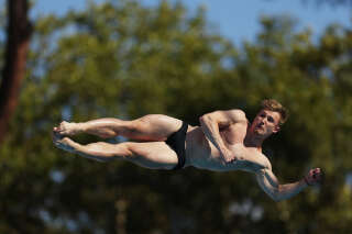 Jack Laugher lors des championnats d’Europe, à Rome, le 20 août 2022. 