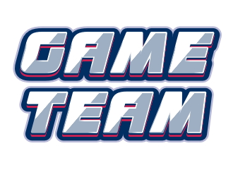 Шрифтовой логотип в спортивном игровом стиле команды
