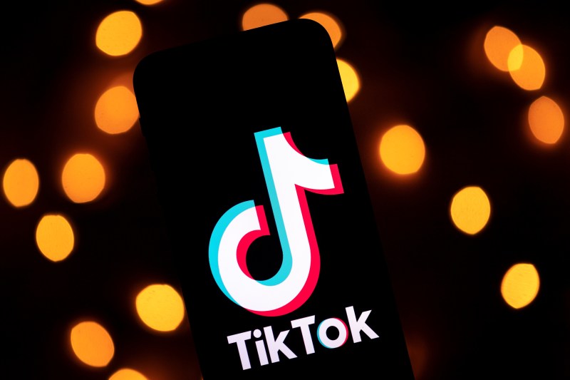 The logo of the video-sharing app TikTok displayed on a tablet screen in Paris on Nov. 21, 2019.