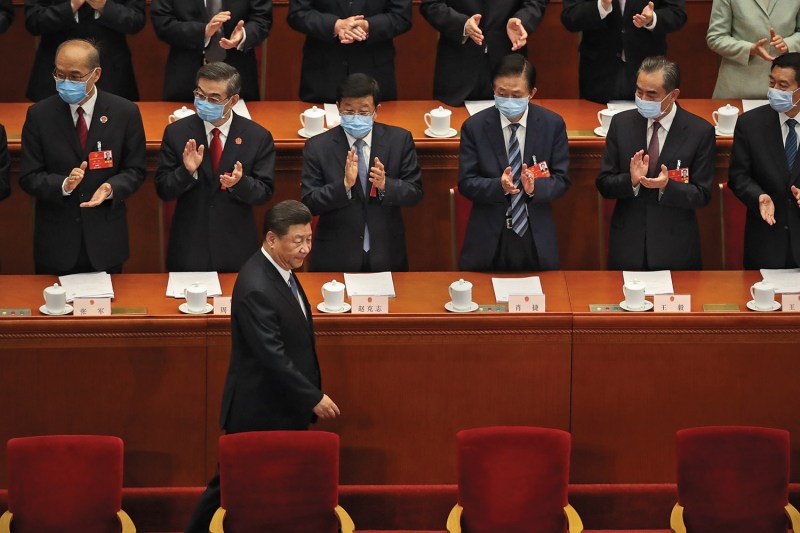 Chinese President Xi Jinping attends the National People’s Congress in Beijing.