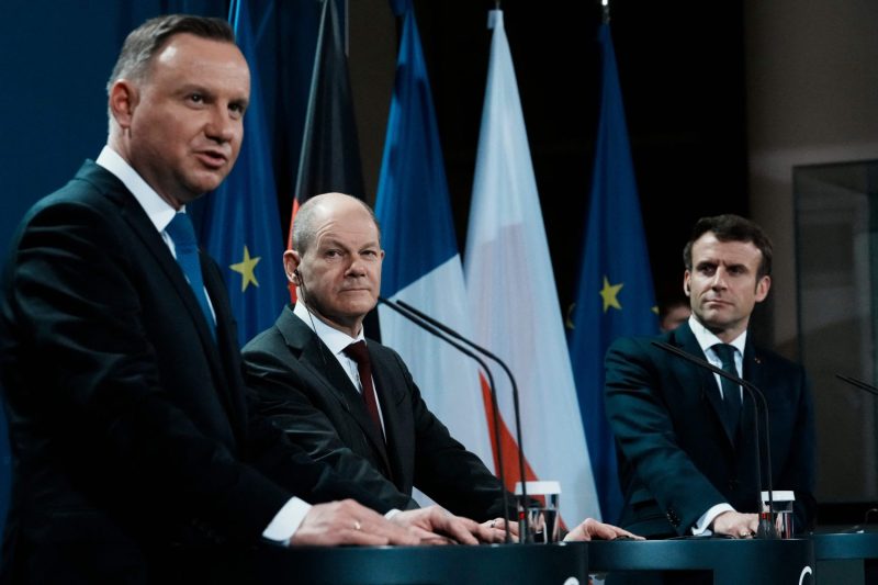 Duda, Scholz, Macron in Berlin