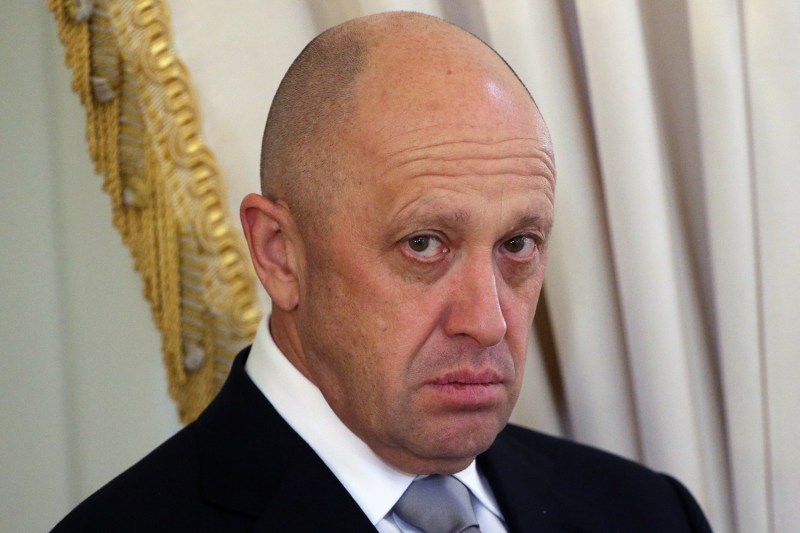 Yevgeny Prigozhin attends a meeting with foreign investors in Russia.