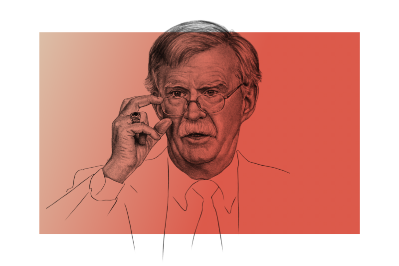 An illustration of John Bolton.