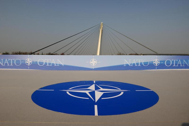 An area of the Passerelle Mimram pedestrian bridge which connects Kehl, Germany to Strasbourg, France is pictured on April 4, 2009 during the NATO summit.