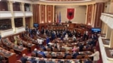 Kuvendi i Shqipërisë gjatë votimit për ndryshimet në Qeverinë e kryeministrit Edi Rama, 30 korrik 2024.
