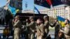 UKRAINE -- Farewell to fallen soldiers Serhii Konoval ("Nord") and Taras Petryshyn ("Chimera"), Kyiv, April 9, 2024