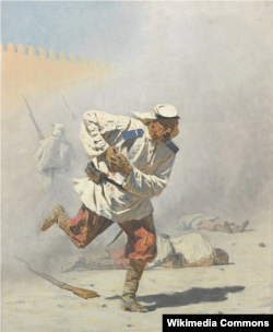 Василий Верещагин. "Смертельно раненный", 1873 год