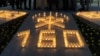 Композиция из свечей, символизирующая 160-летие со дня завершения Кавказской войны