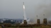 Ізраїльська протиракетна система «Залізний купол» перехоплює ракету, запущену із Сектора Гази в бік Ізраїлю, 11 травня 2023 року