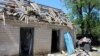 UKRAINE -- The village of Komyshuvakha in Zaporizhia Region after the shelling by the Russian military on May 11, 2022