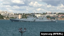 Фрегат «Адмирал Макаров» в Севастополе. Крым, 2019 год