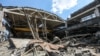 Disassembly of the debris of the Amstor shopping center in Kremenchug, destroyed by the Russian rocket