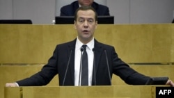 Russian Prime Minister Dmitry Medvedev (file photo)