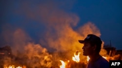 Лесной пожар на севере Бразилии, штат Мату-Грошу. Август 2019 года