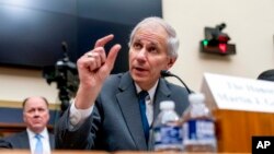 FILE - Martin Gruenberg, chairman of the board at the Federal Deposit Insurance Corp., testifies at a House Financial Services Committee hearing, on Capitol Hill, March 29, 2023. The White House said May 20, 2024, that Gruenberg would be replaced "soon."