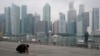 2019年9月23日霧霾籠罩的新加坡商務區