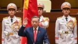 Ông Tô Lâm tuyên thệ làm Chủ tịch nước Việt Nam ngày 22 tháng Năm, 2024, tại Hà Nội.