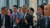 中国外交部长王毅在老挝万象出席东盟外长会期间参加了中国与东盟外长会晤。(2024年7月26日)
