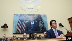 Department of Justice Special Counsel Robert Hur listens during a House Judiciary Committee hearing, on Capitol Hill in Washington, March 12, 2024.