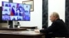 Prezident Vladimir Putin xavfsizlik va boshqa idoralar bilan majlisda, Moskva, 25-mart, 2024 