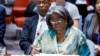 U.S. Ambassador to the United Nations Linda Thomas-Greenfield addresses delegates during a meeting of the United Nations Security Council at the United Nations Headquarters in New York City, U.S., July 17, 2024.