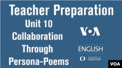 Let's Teach English Unit 10: Collaboration Through Persona-Poems