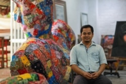 Srey Bandaul was a co-founders of Phare Ponleu Selpak arts school. He was a visual artist and an arts teacher, teaching visual arts to many students in Cambodia for about three decades. (Courtesy of Phare Ponleu Selapak)