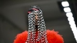 A model walks the runway during the Missoni collection show at Milan's Fashion Week Womenswear Spring / Summer 2025, in Milan, on September 20, 2024.