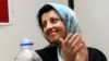 FILE - Prominent Iranian human rights activist Narges Mohammadi is seen in a meeting on women's rights in Tehran, Iran, on July 3, 2008.