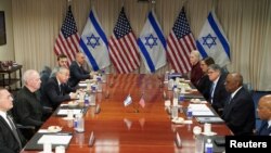 دیدار وزرای دفاع آمریکا و اسرائیل
