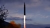 Запуск гиперзвуковой ракеты в Северной Корее (архивное фото) 