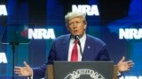 共和黨總統候選人特朗普在2024年5月18日出席美國全國步槍協會(NRA)的活動並發表演説。