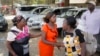 FILE - Sharon Andisi, center, arrives at the Pumwani Maternity Hospital in Nairobi, Kenya, on Jan. 9, 2017. Maternal mortality rates remain high in sub-Saharan Africa in 2024, with Kenyan officials saying more than 6,000 women die each year due to poor access to maternity care.