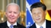 This combination image shows US President Joe Biden in Washington, Nov. 6, 2021, and China's President Xi Jinping in Brasília, Brazil, Nov. 13, 2019.