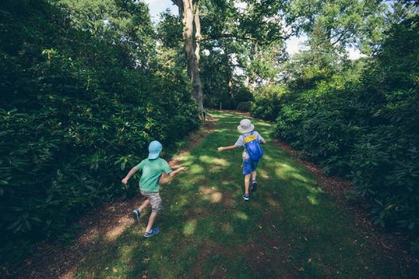 Children playing at harcourt arboretum