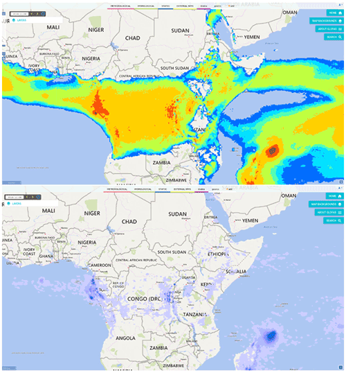 GloFAS forecasts accumulated rainfall overview