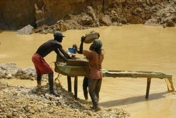 加纳的一处金矿。