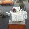 Emergency aid being offloaded from a UNHCR vessel at the Hodeidah Port, Yemen.