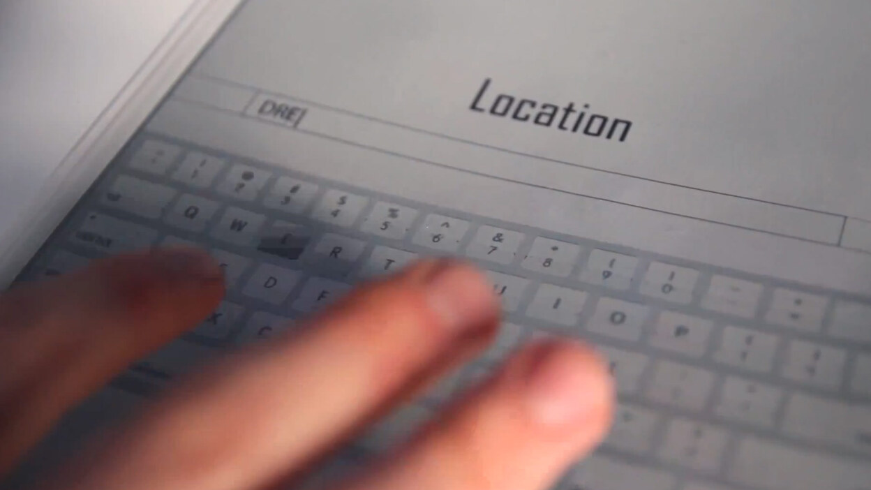 PaperTab Is a Tablet as Thin and Flexible as Paper